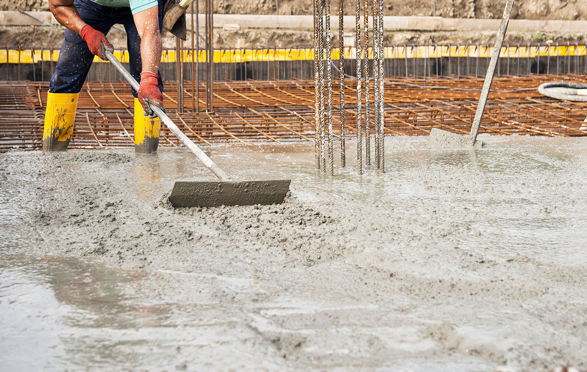 concrete pour