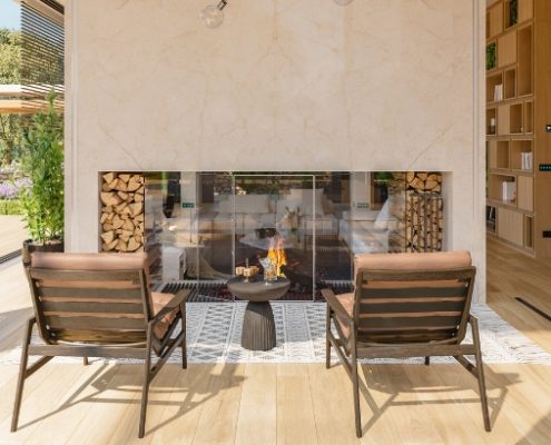 Patio With Fireplace Ideas
