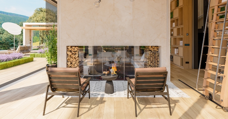 Patio With Fireplace Ideas