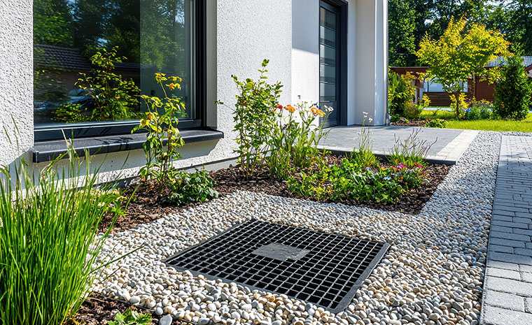 Hardscape Contractor in Chester CT installing residential drainage systems