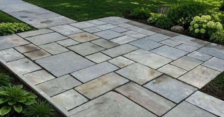 Durable bluestone patio pavers creating a long-lasting outdoor living area